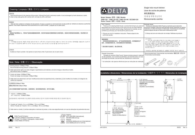 Delta 33801-DV Manuel utilisateur