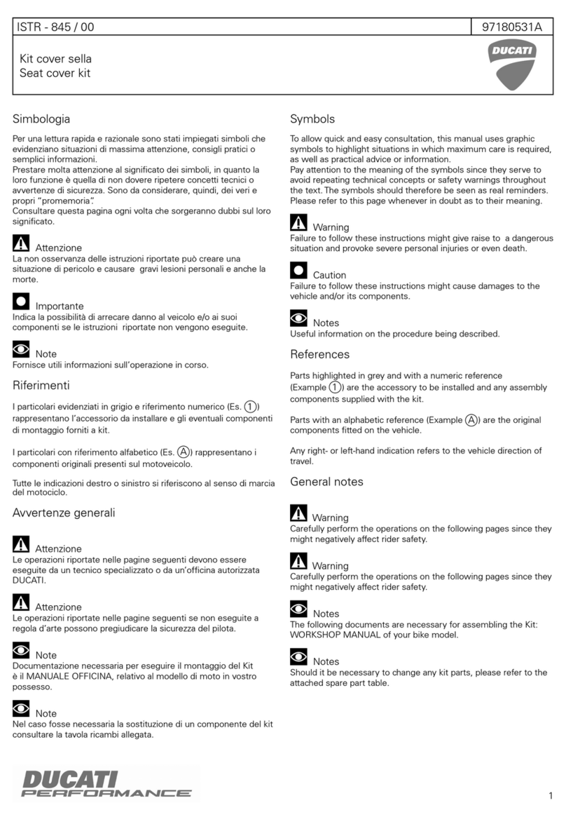 Ducati 97180531A Manuel utilisateur