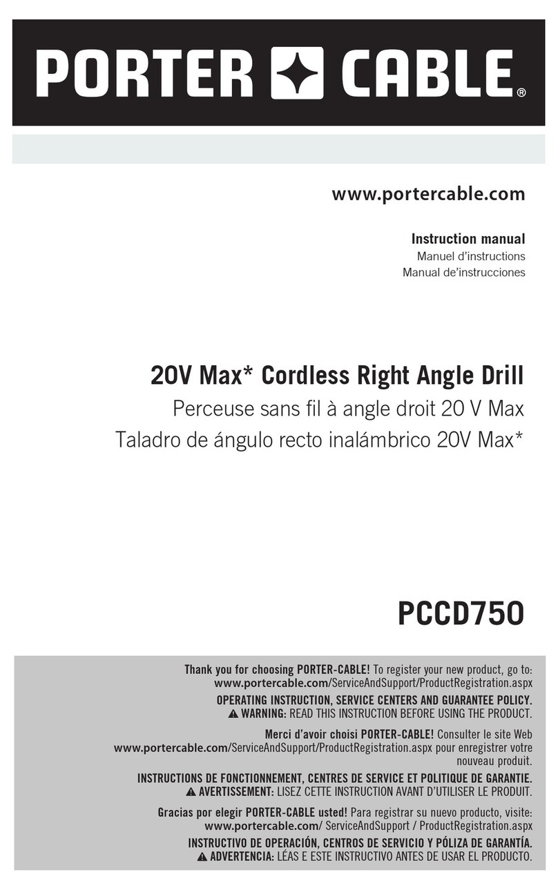 Porter-Cable PCCD750 Manuel utilisateur
