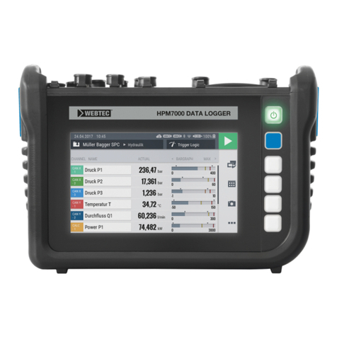 WEBTEC HPM7000 Manuel utilisateur