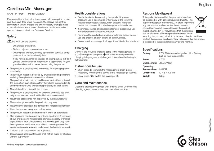 Clas Ohlson CM2210 Manuel utilisateur Clas Ohlson CM2210 Manuel utilisateur