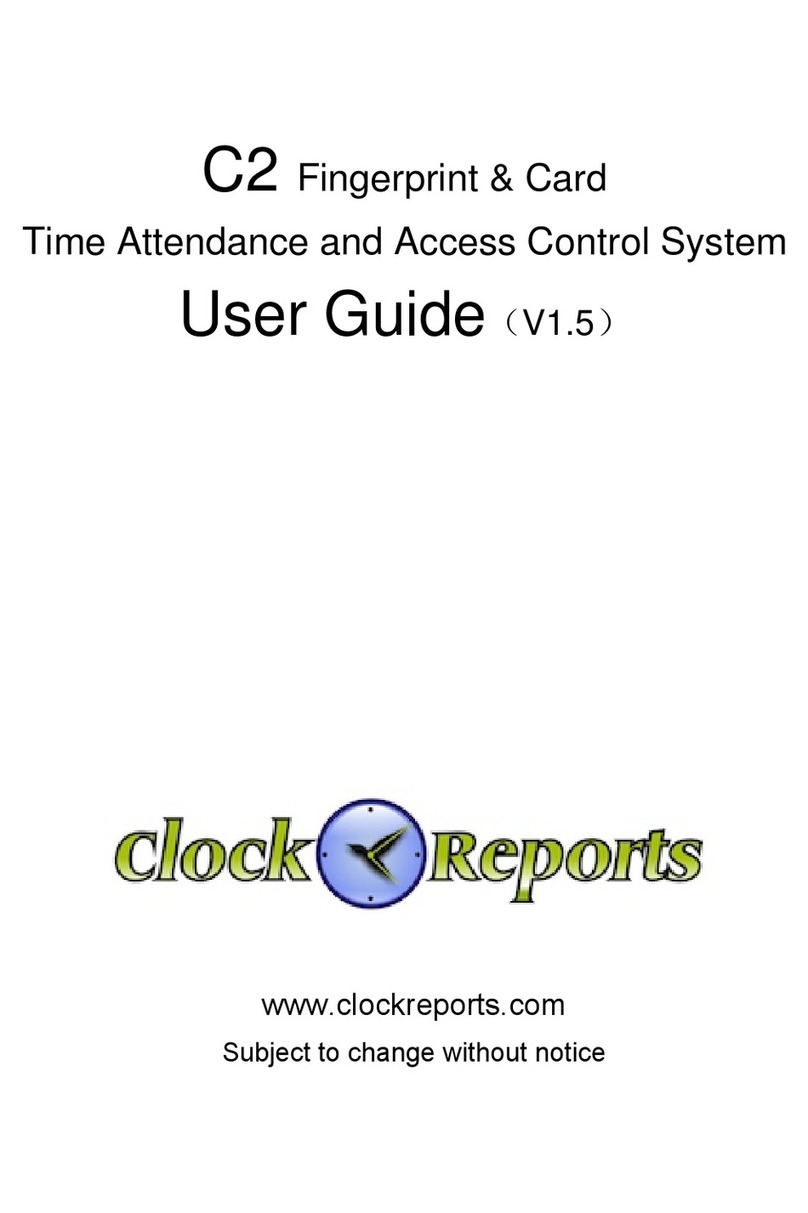 ClockReports C2 Manuel utilisateur