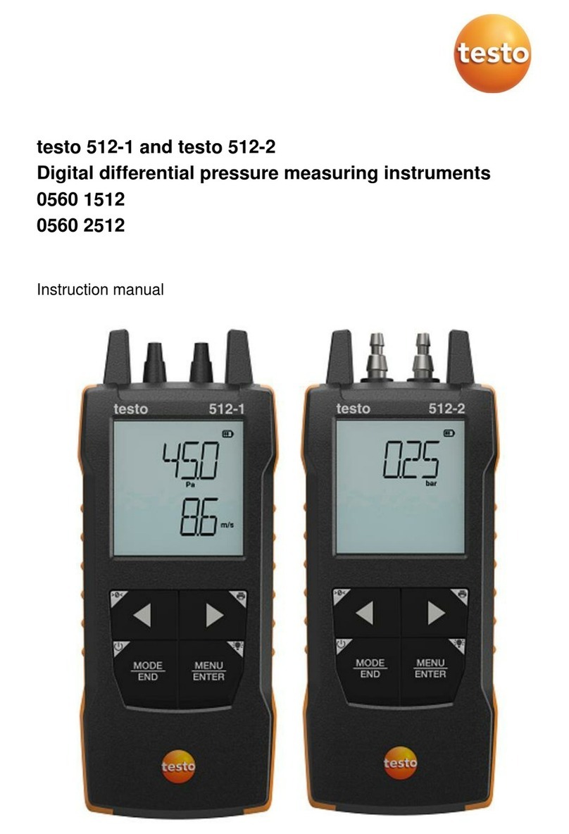 TESTO 512-1 Manuel utilisateur