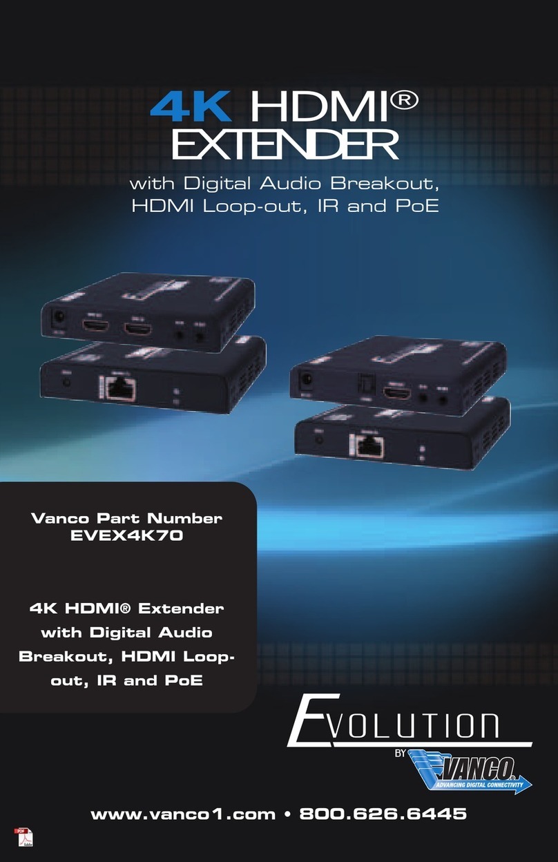 Vanco Evolution EVEX4K70 Manuel utilisateur