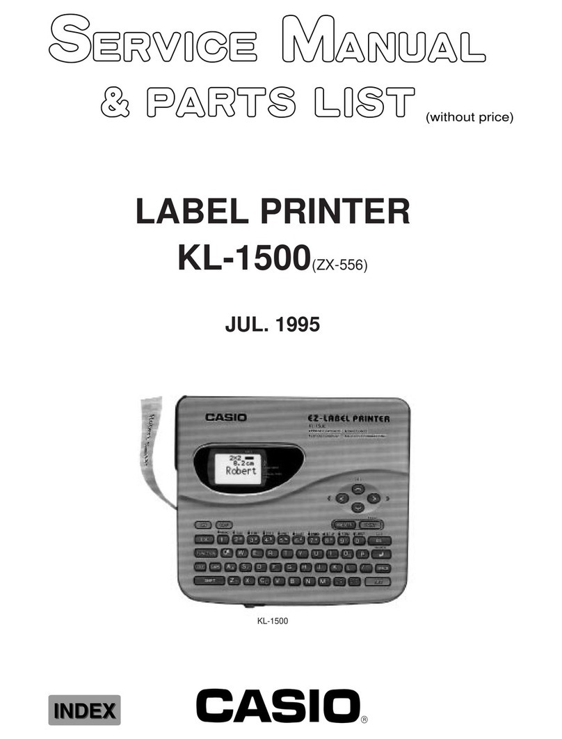 Casio KL-1500 Guide de dépannage Casio KL-1500 Guide de dépannage
