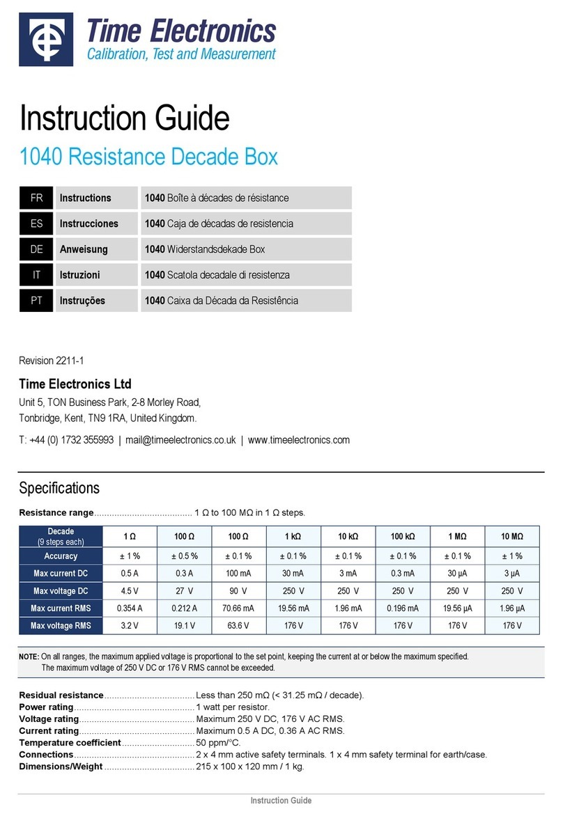 Time Electronics 1040 Manuel Time Electronics 1040 Manuel