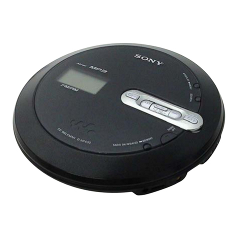 Sony CD Walkman D-NF430 Manuel utilisateur