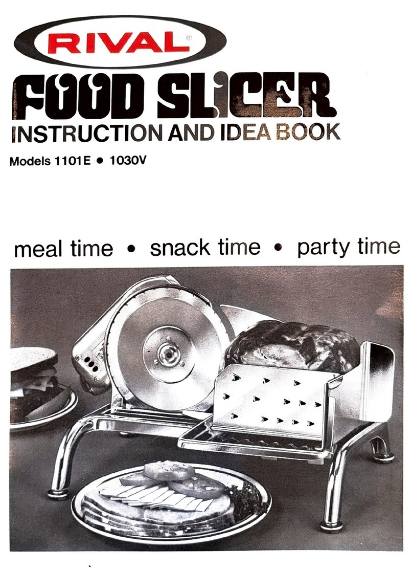 Rival 1101E Manuel utilisateur