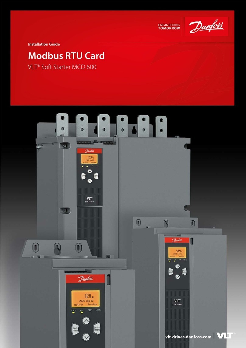 Danfoss VLT Soft Starter MCD 600 Manuel utilisateur