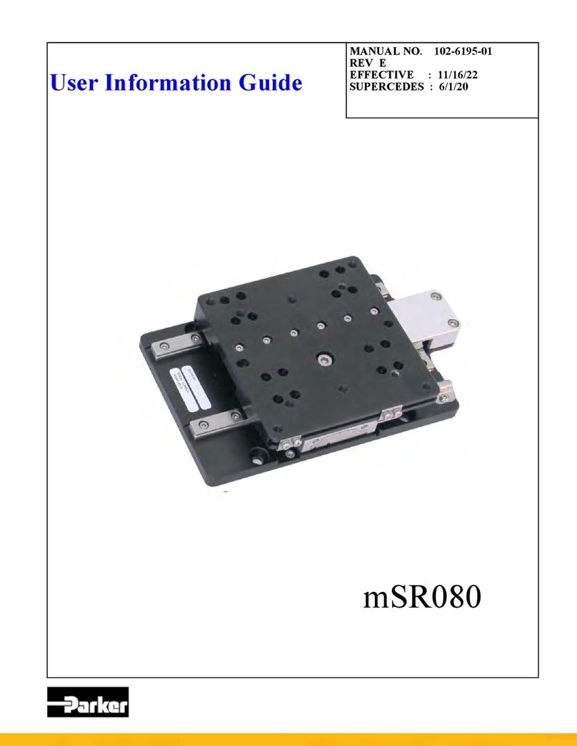 Parker mSR080 Manuel du propriétaire
