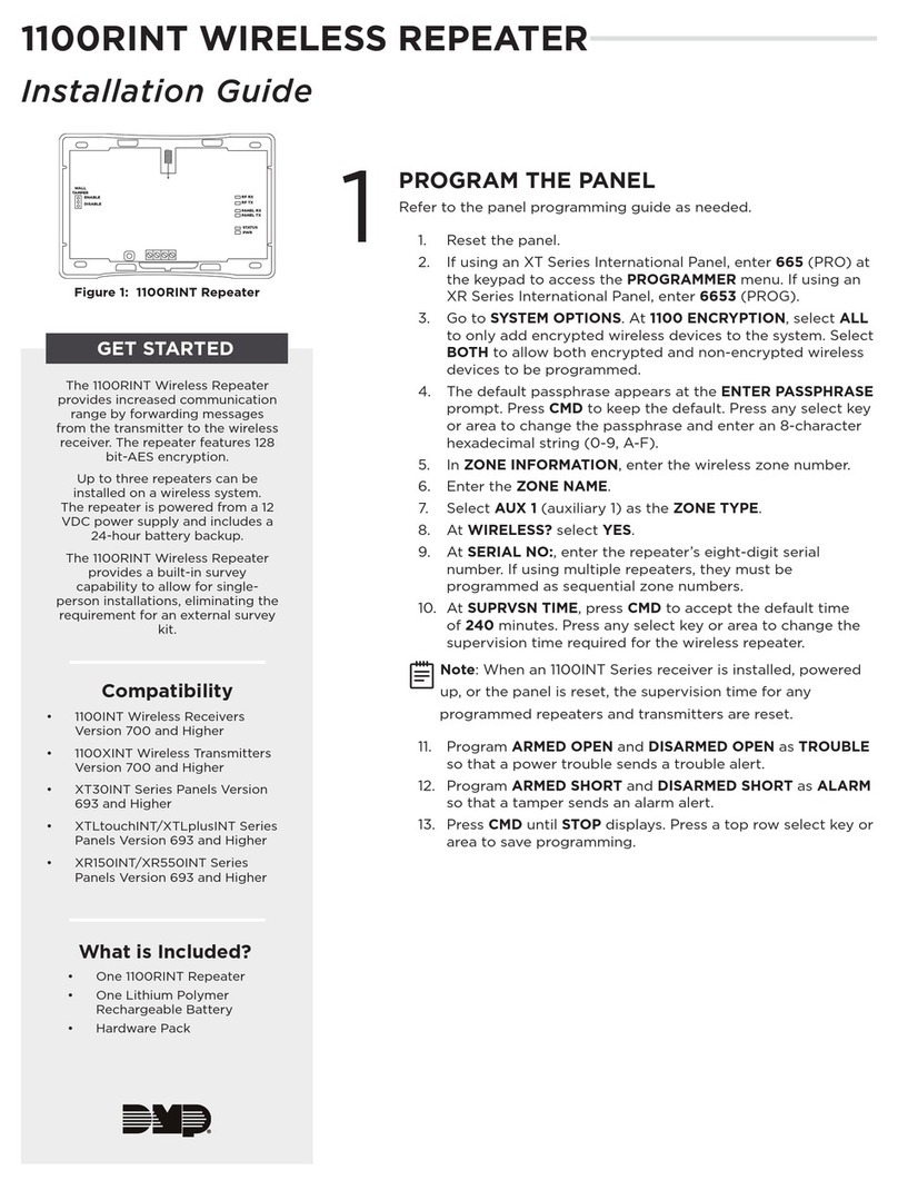 DMP Electronics 1100RINT Manuel utilisateur