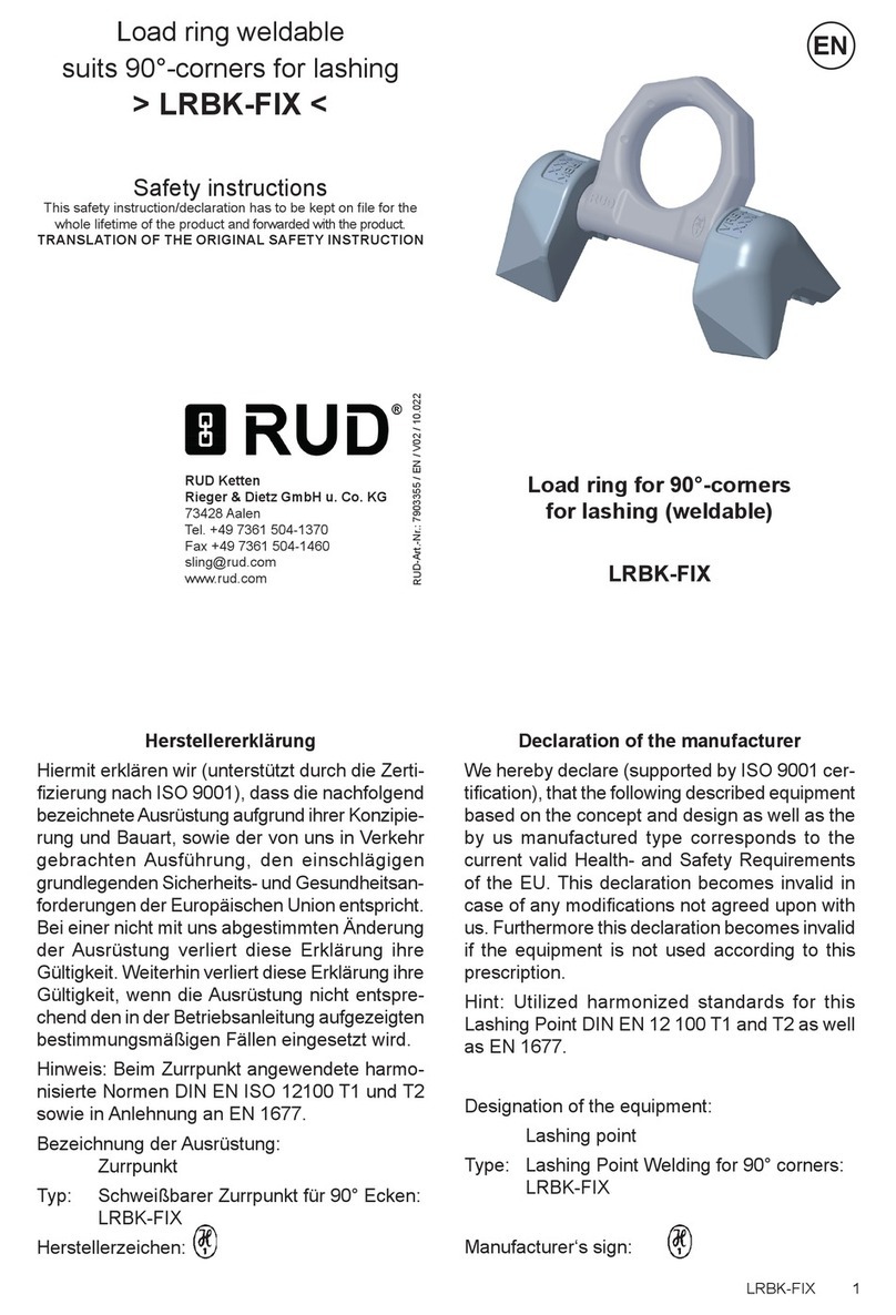 RUD LRBK-FIX Manuel utilisateur