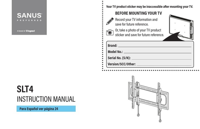 Sanus SLT4 Manuel utilisateur