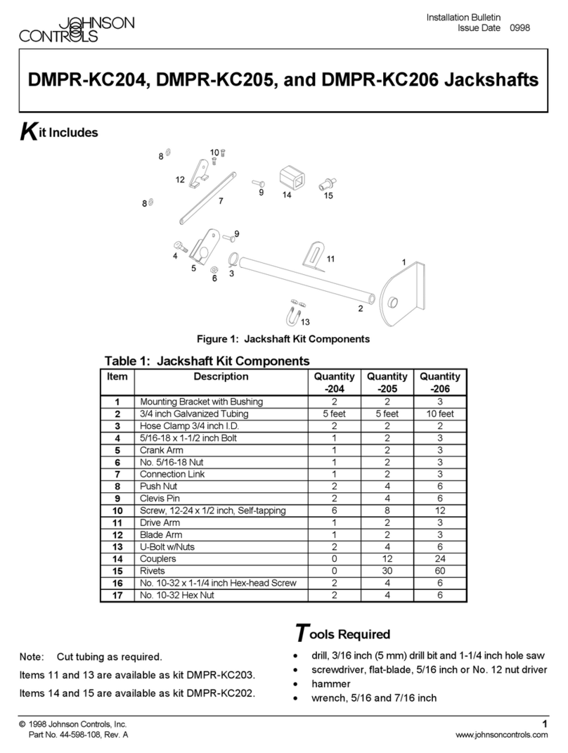 Johnson Controls DMPR-KC204 Manuel