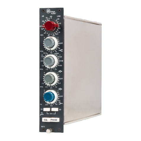 Heritage Audio 6673 Manuel utilisateur