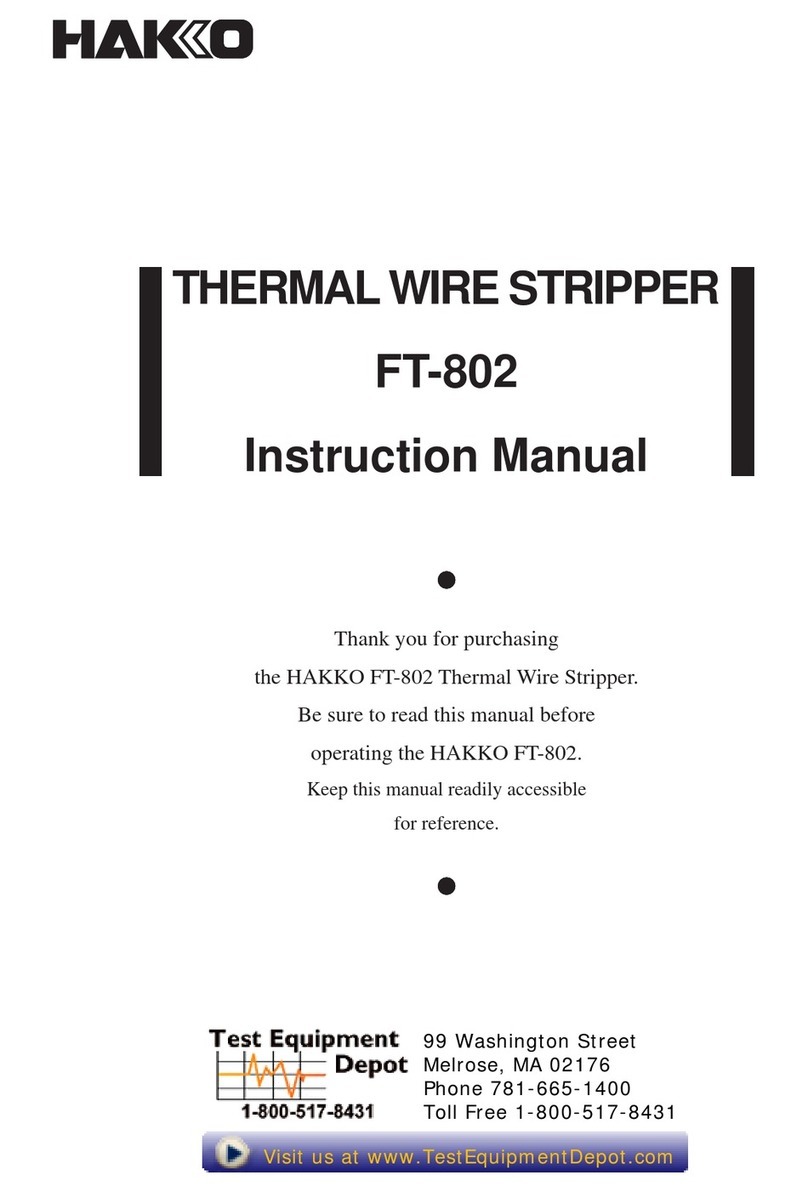 Hakko Electronics FT802-03 Manuel utilisateur