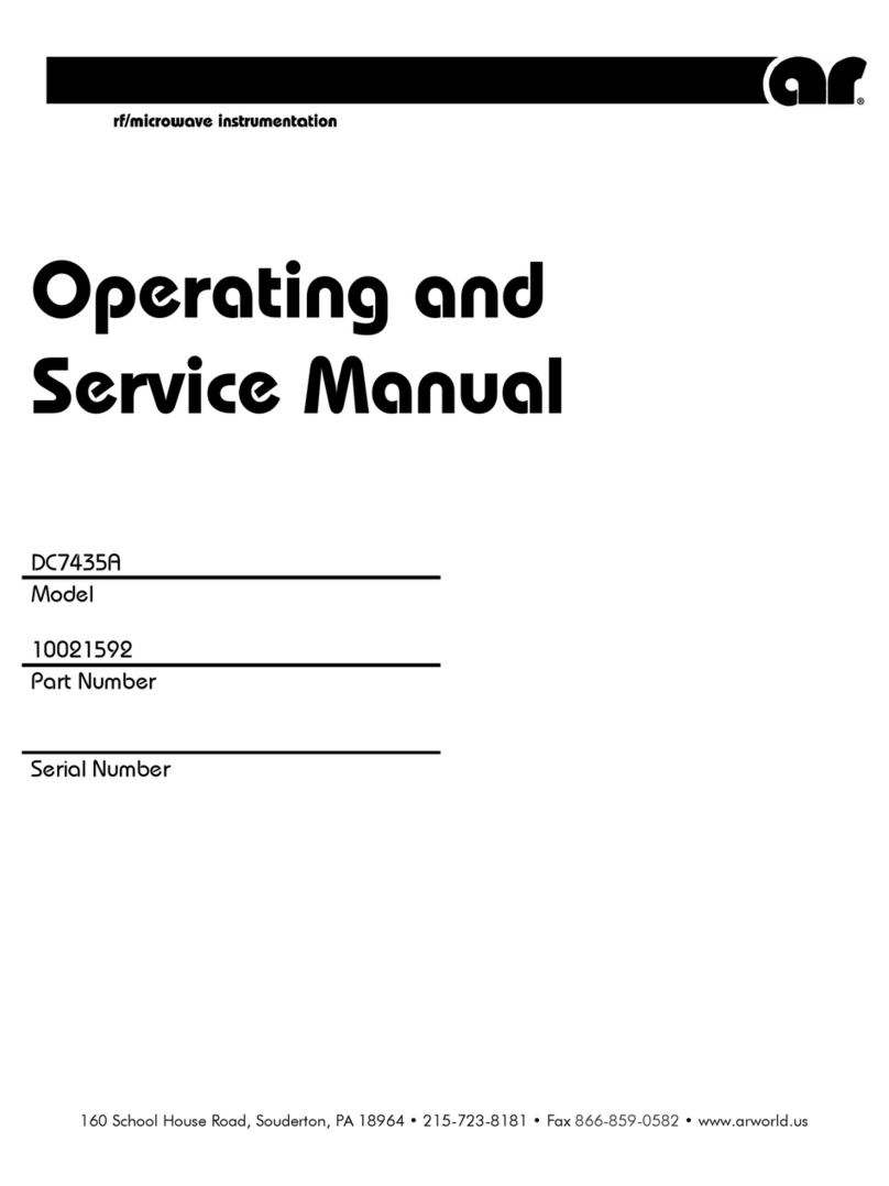 AR DC7435A Manuel de service