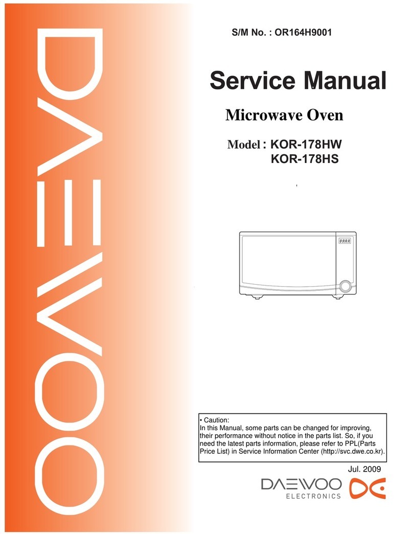 DAEWOO ELECTRONICS KOR-178HW Manuel utilisateur