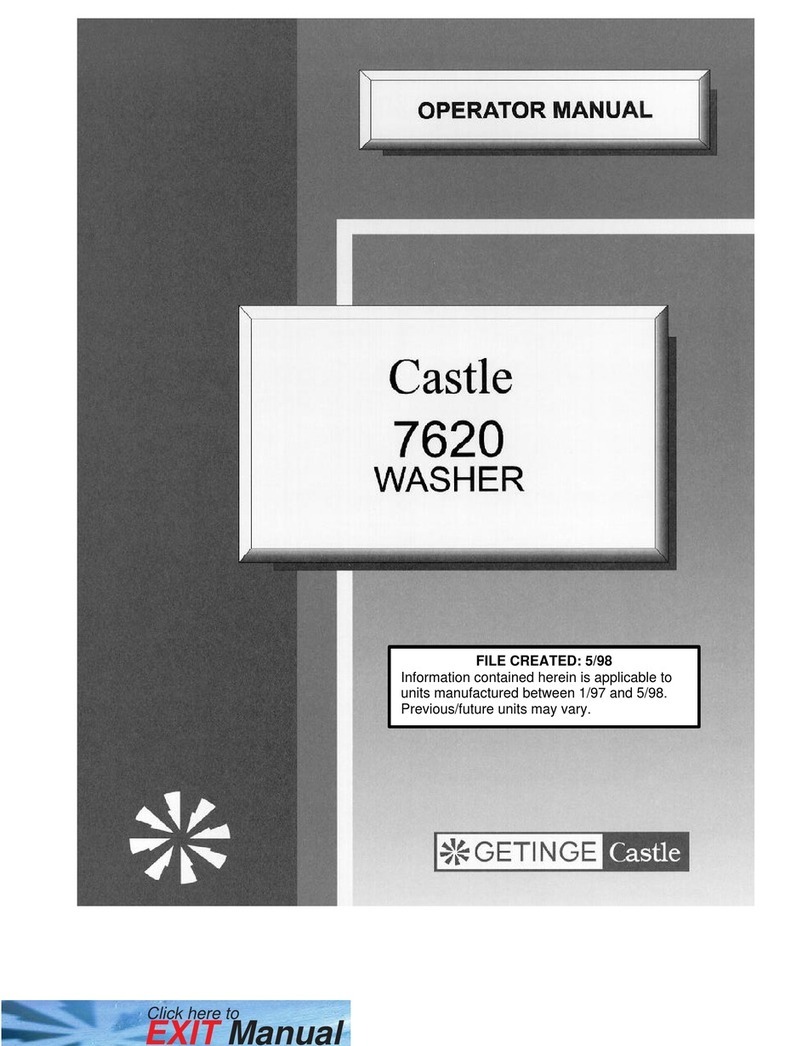 Getinge Castle 7620 Manuel utilisateur