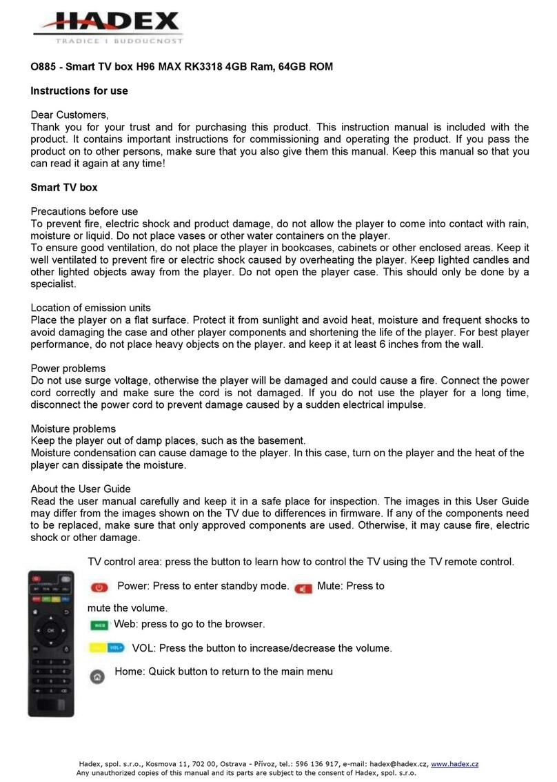 Hadex H96 MAX Manuel utilisateur Hadex H96 MAX Manuel utilisateur