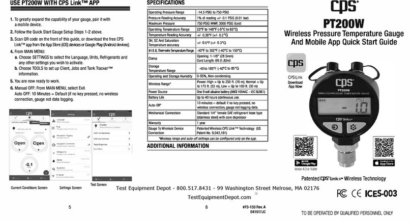 CPS PT200W Manuel utilisateur