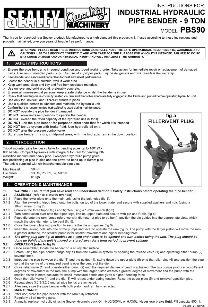 Sealey PBS90 Manuel utilisateur