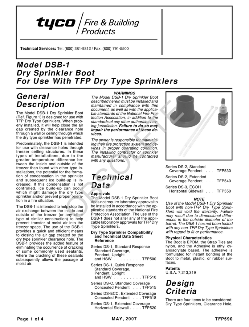 Tyco DSB-1 Manuel utilisateur