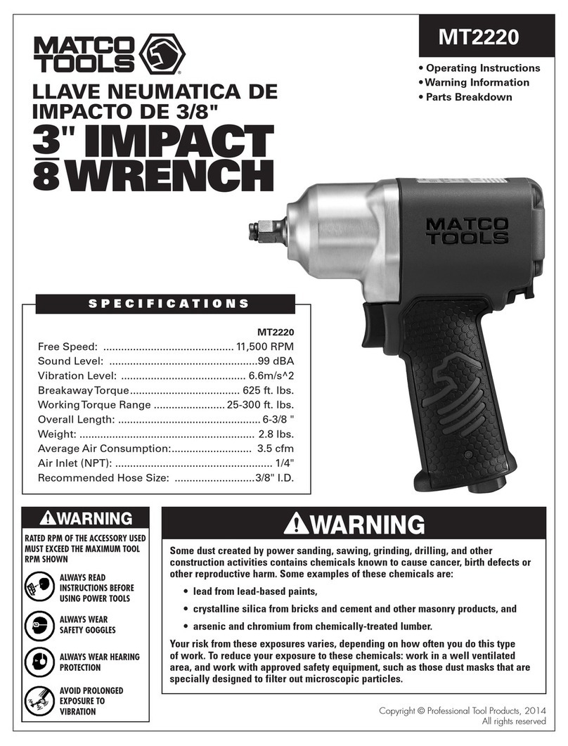 Matco Tools MT2220 Manuel utilisateur