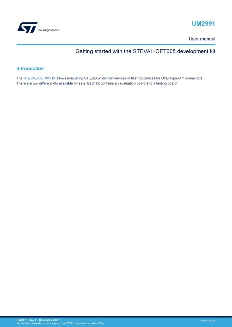 ST STEVAL-OET005 Manuel utilisateur