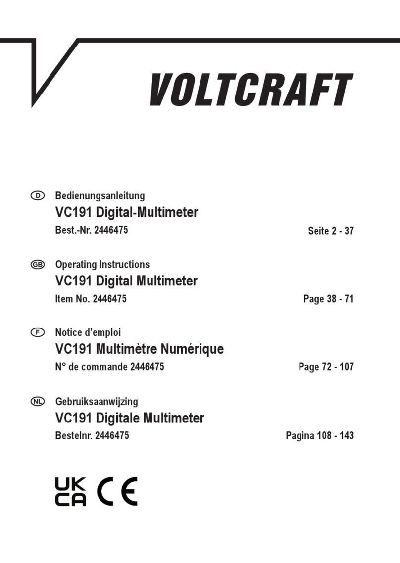 VOLTCRAFT VC191 Manuel utilisateur