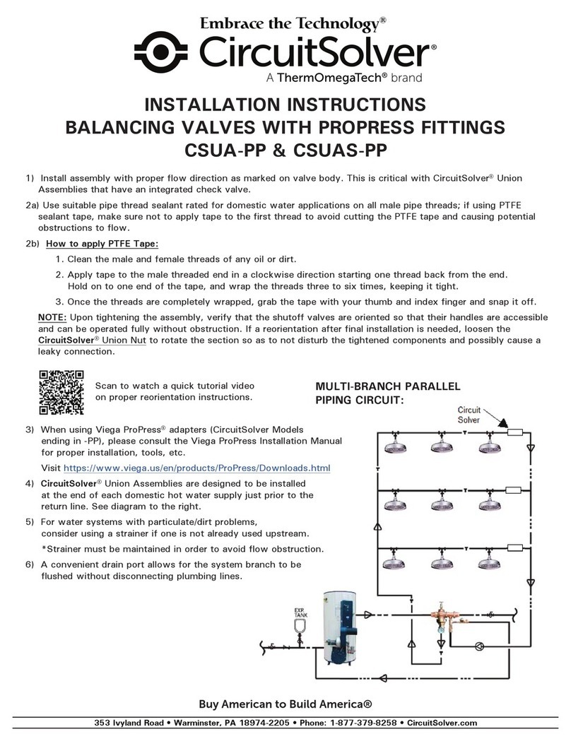 ThermOmegaTech CircuitSolver Embrace CSUA-PP Manuel utilisateur