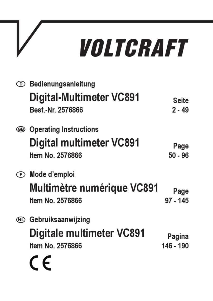 VOLTCRAFT VC891 Manuel utilisateur