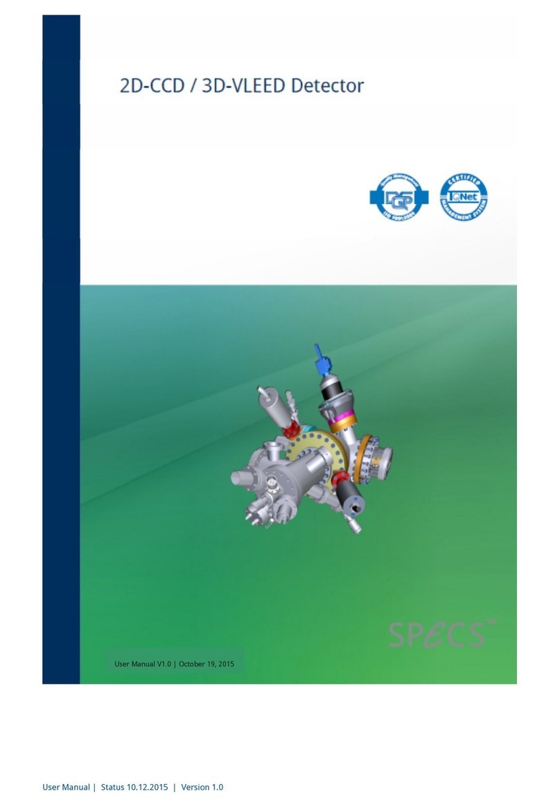 SPECS 2D-CCD Manuel utilisateur SPECS 2D-CCD Manuel utilisateur