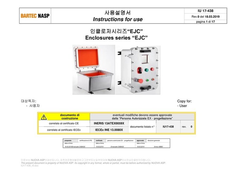 Bartec EJC Series Manuel utilisateur