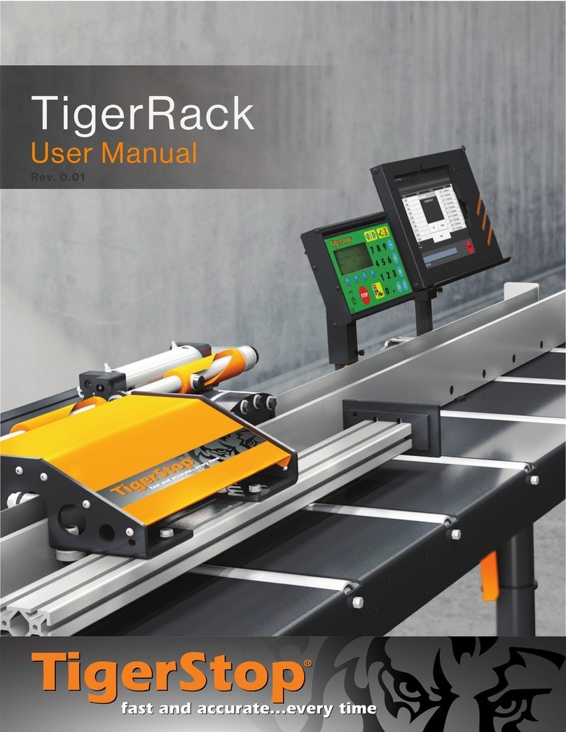 TigerStop TigerRack Manuel utilisateur TigerStop TigerRack Manuel utilisateur