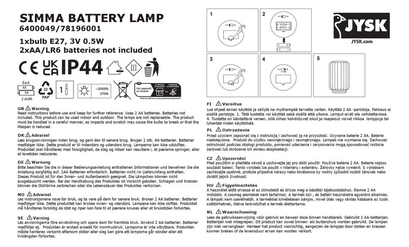 Jysk SIMMA Manuel utilisateur