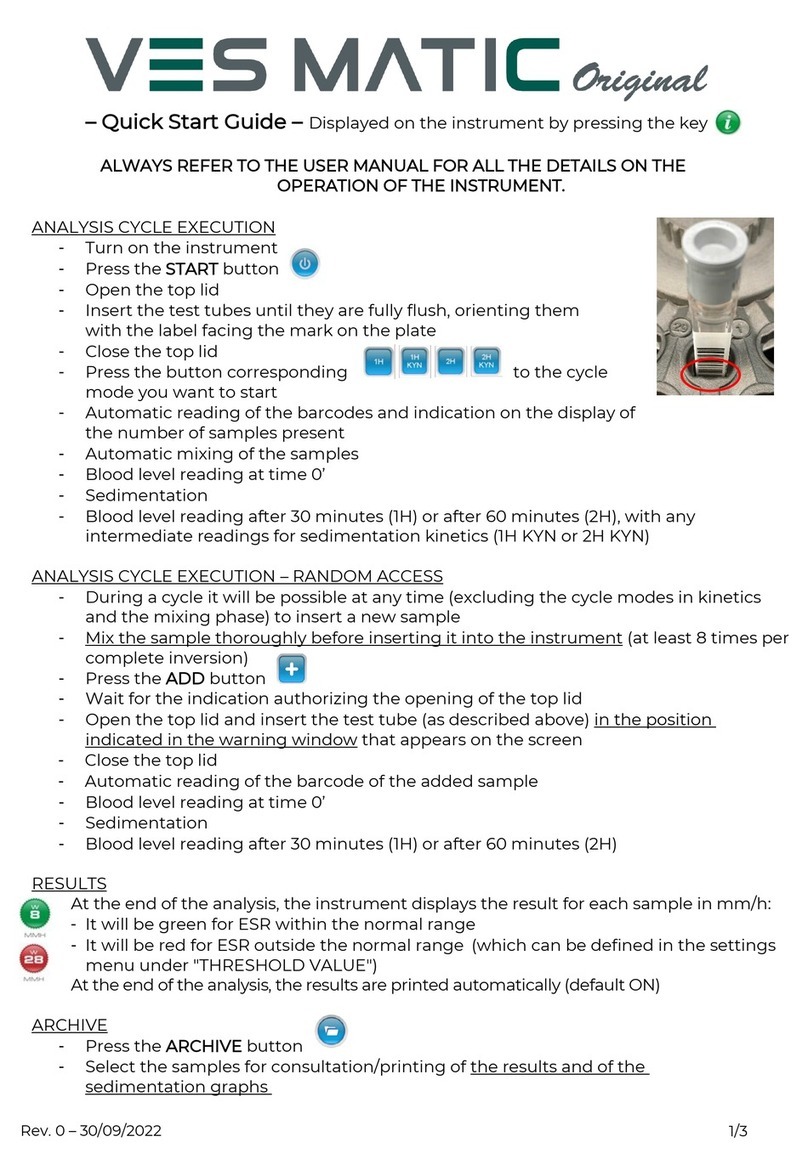 Diesse VES MATIC Original Manuel utilisateur Diesse VES MATIC Original Manuel utilisateur