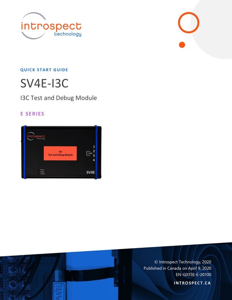 Introspect E Series Manuel utilisateur