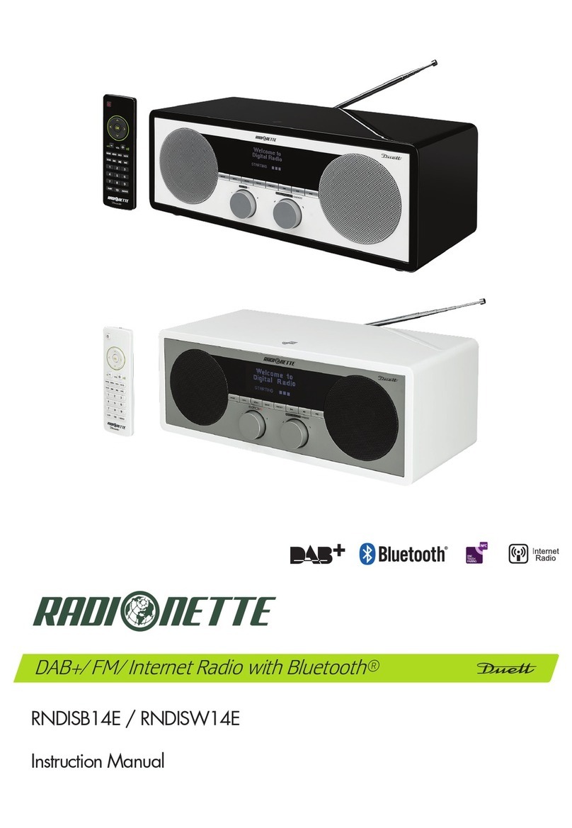 Radionette Duett Manuel utilisateur Radionette Duett Manuel utilisateur