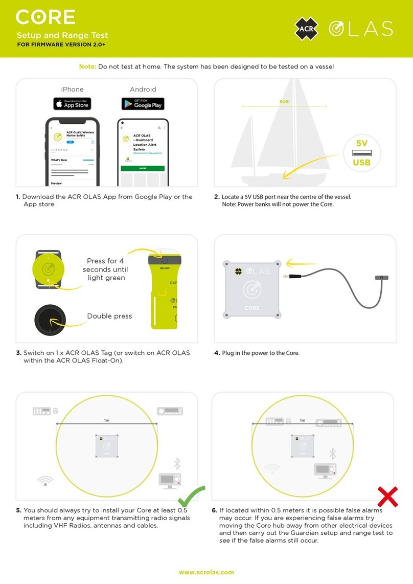 ACR Electronics OLAS CORE Manuel utilisateur