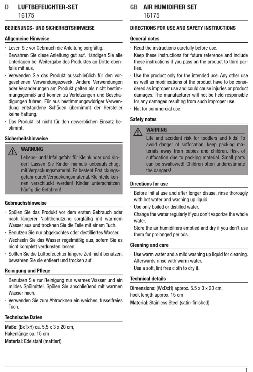 Haushalt International 16175 Manuel utilisateur Haushalt International 16175 Manuel utilisateur