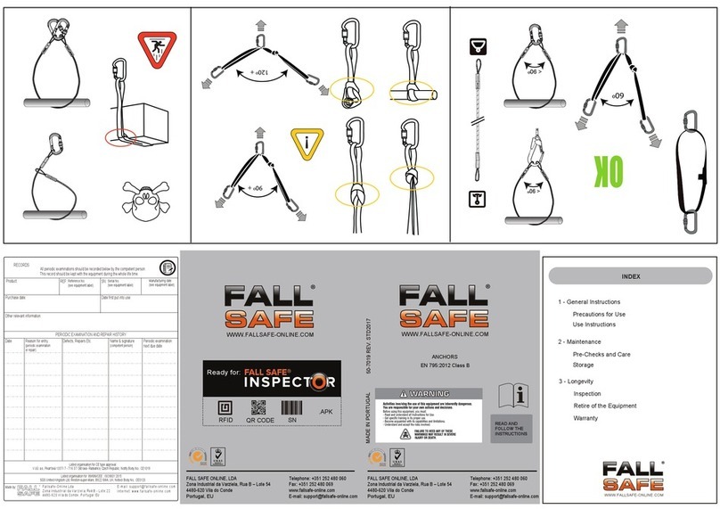 FALL SAFE FS800 Manuel utilisateur FALL SAFE FS800 Manuel utilisateur