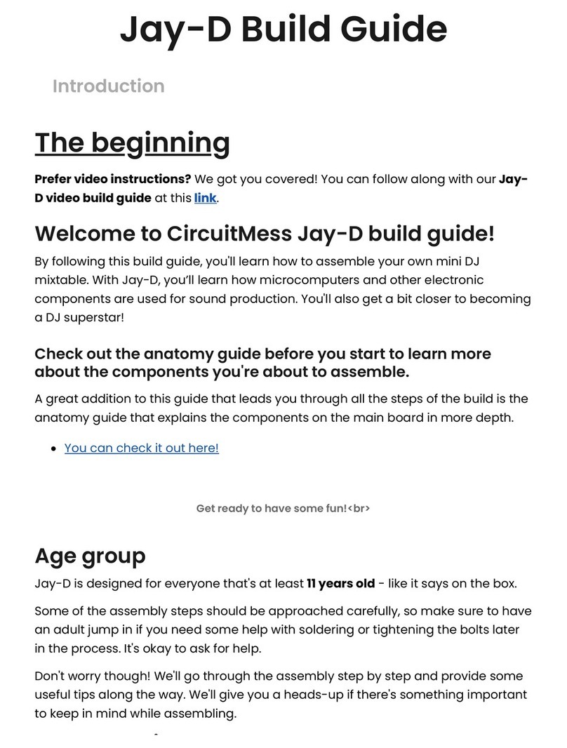 Circuitmess Jay-D Manuel utilisateur Circuitmess Jay-D Manuel utilisateur