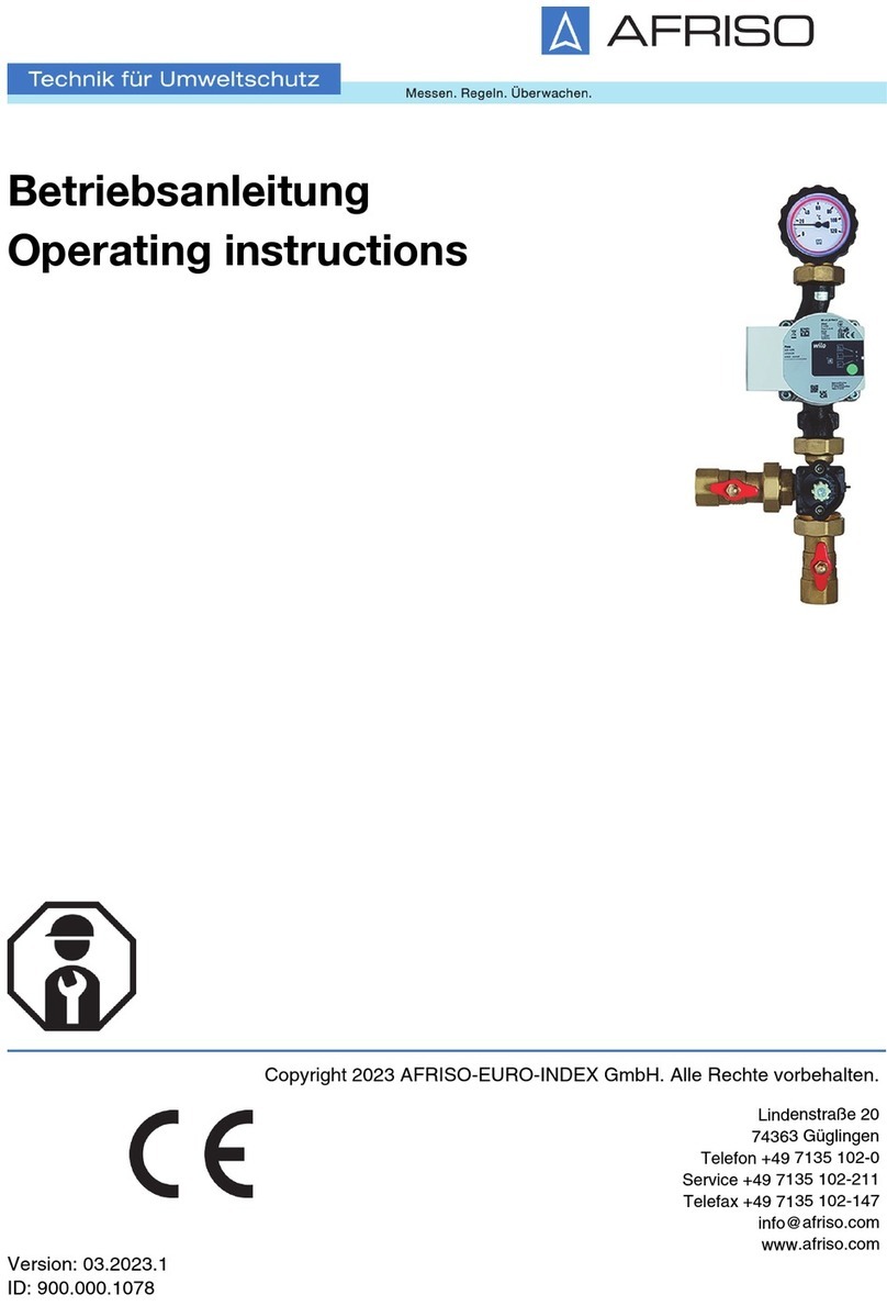 AFRISO DN25 RTA WP Manuel utilisateur