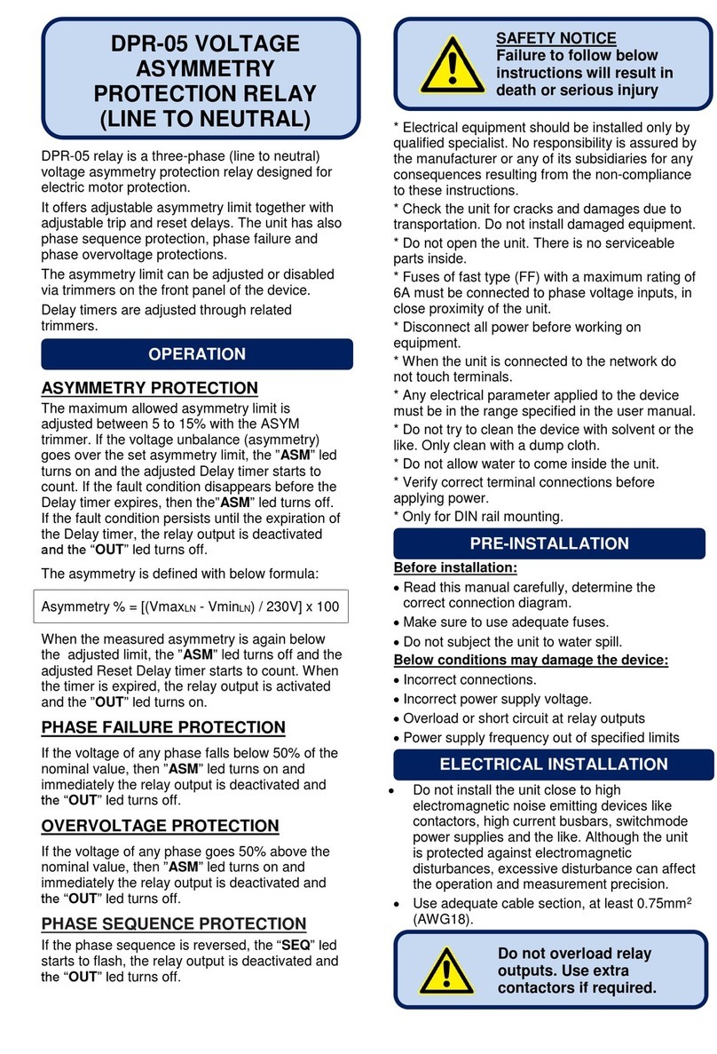 Datakom DPR-05 Manuel utilisateur