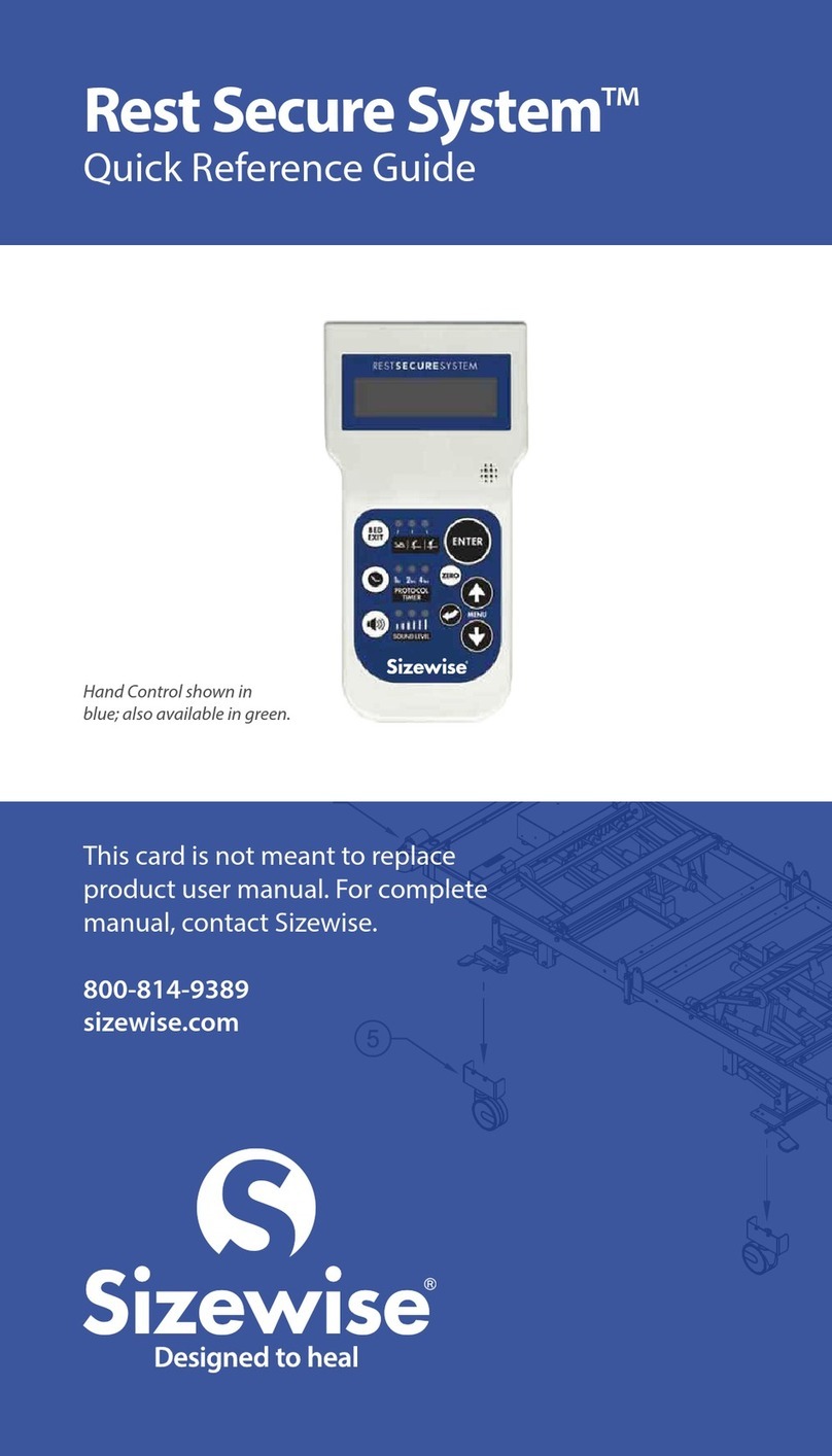 Sizewise Rest Secure System Manuel utilisateur Sizewise Rest Secure System Manuel utilisateur