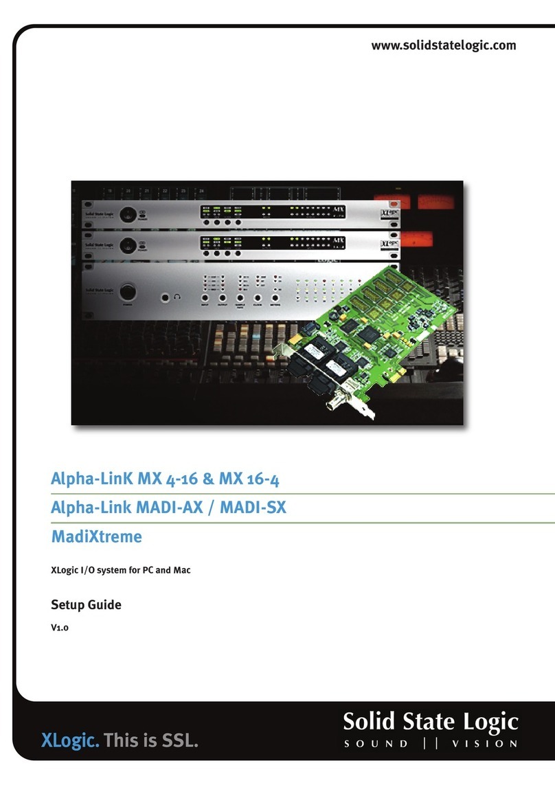 Solid State Logic Alpha-LinK MX 4-16 Manuel utilisateur