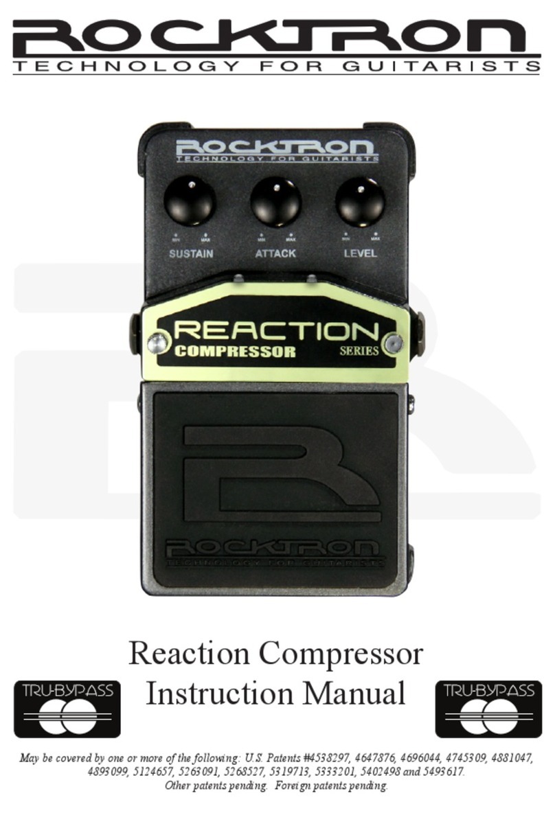 Rocktron Reaction Compressor Manuel utilisateur