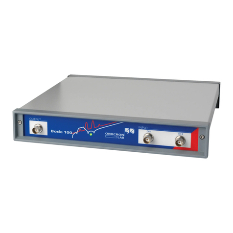 Omicron Lab Bode 100 Manuel utilisateur