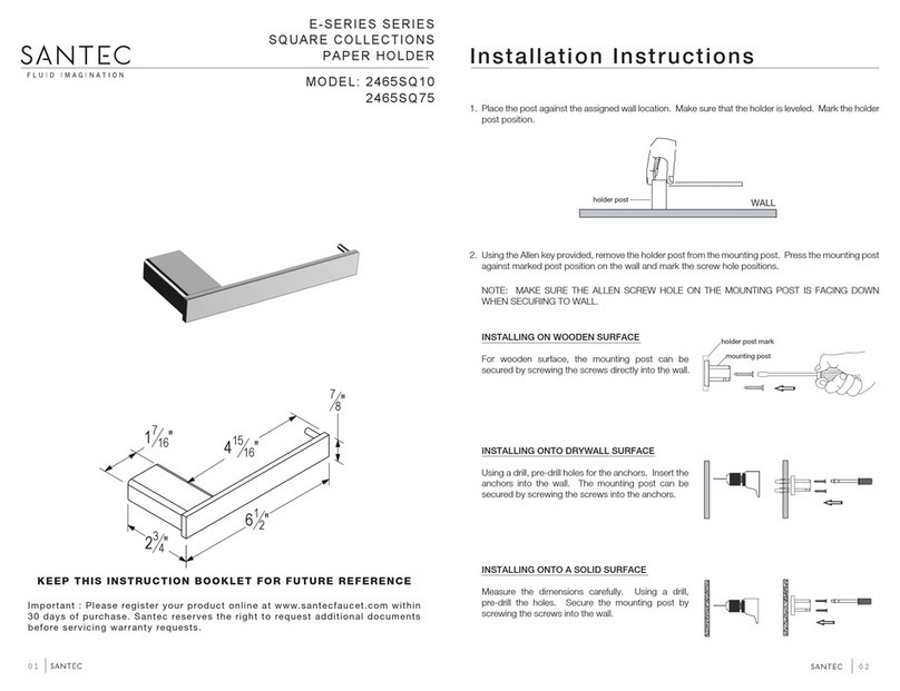 Santec SQUARE E Series Manuel utilisateur